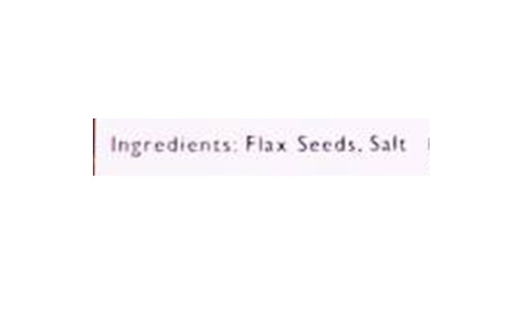 Tassyam Premium Roasted Salted Flax Seeds   Glass Jar  600 grams